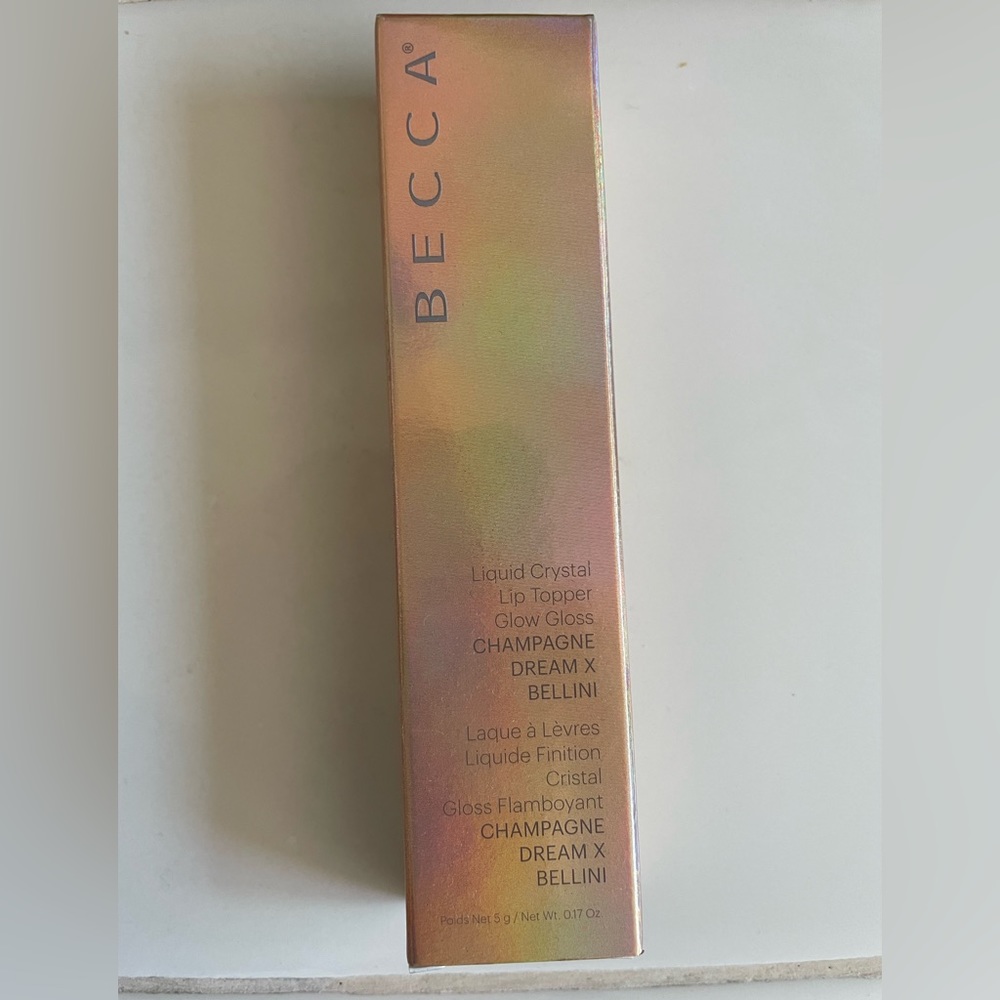 Becca Liquid Crystal Lip Topper Glow Gloss in Champagne Dream x Bellini